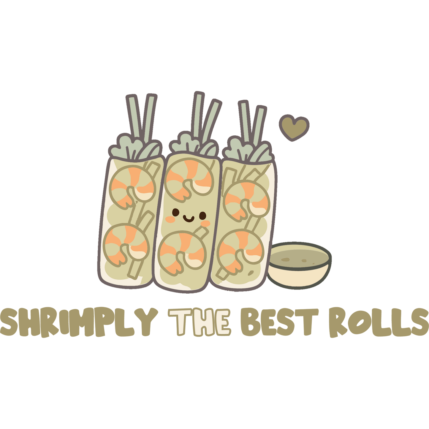 Shrimply The Best Rolls Graphic Unisex T-Shirt | Blue Spruce