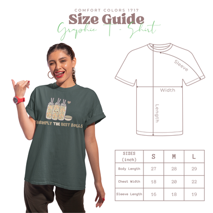 Shrimply The Best Rolls Graphic Unisex T-Shirt | Blue Spruce